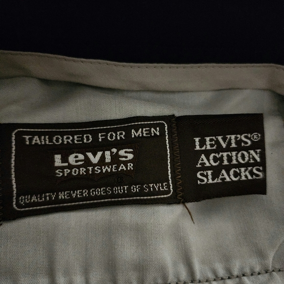 Rare Vintage x “made in USA” 548 Levi’s Action Slacks Flat Front - Picture 7 of 9